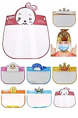 PACK OF 12 CUTE ANIMAL THEME KIDS FACE SHIELD