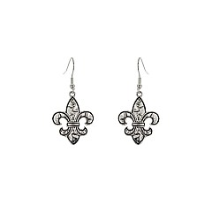Trendy Fleur De Lis Hook Earring SLE1732