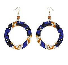 Trendy Round Kente Pattern Hook Er SLE1792