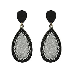 Fashionable Teardrop Earring W/ Stones SLE1868
