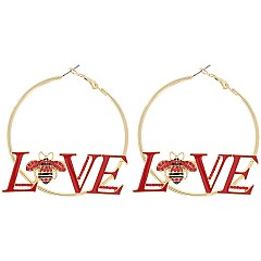 BEES LOVE UNIQUE EARRINGS HOOPS