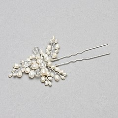 FASHIONABLE BRIDAL HAIR STICK W PEARLS AND STONES SLH0568