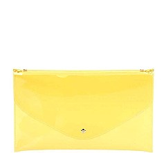 MODISH TRANSPARENT ENVELOPE CLUTCH WITH CHAIN JYHD-3449