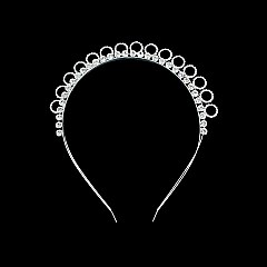 CLASSY CIRC RHINESTONE HAIRBAND SLHDH2295