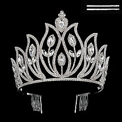 ELEGANT RHINESTONE BIG CROWN SLHHTH2232