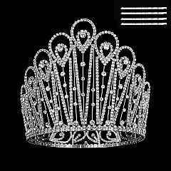 ELEGANT RHINESTONE BIG CROWN SLHHTH2235