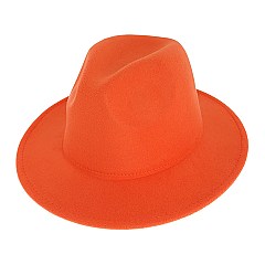 FASHIONABLE SOLID COLOR FEDORA HAT