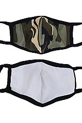 CAMOUFLAGE 3D REUSABLE 3 LAYER MASK