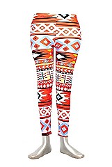 AZTEC TRIBAL PRINT HIGH WAIST WOMEN LEGGING FM-LG2910