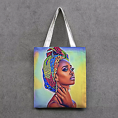 African American Woman Design Tote Bag