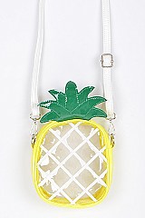 Adorable Clear Pineapple Clutch