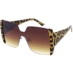 Pack of 12 Exposed Lenses Shield Sunglasses