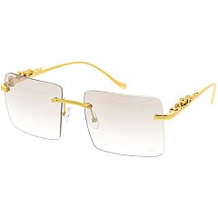 Pack of 12 Basic Rimless Square Sunglasses