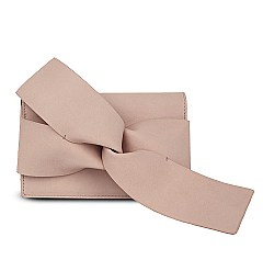 Bow Accent Clutch Shoulder Bag