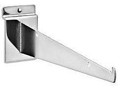 10'' Slatwall Shelf Bracket- Chrome