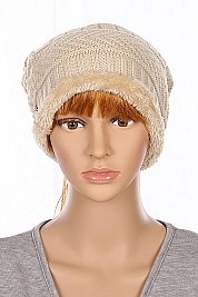 Pack of 12 (pieces) Assorted Messy Bun Ponytail Beanie FM-HNHT1068