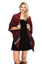 Pack of 12 pieces Plaid Pattern Blanket Scarves FM-SCF2163