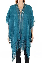 Pack of 12 pieces Elegant Fringe Poncho FM-AV255
