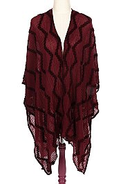 Stylish Zigzag Pattern Poncho FM-AV245DC