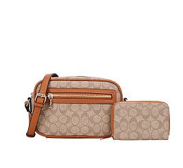 Monogram Crossbody Bag With Wallet