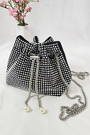 Stone Crossbody Bucket Bag