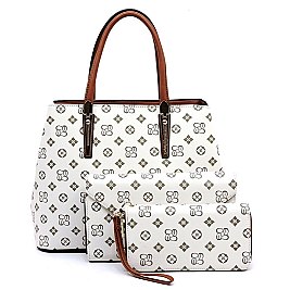 TOP-HANDLE MONOGRAMMED 3 IN 1 SATCHEL