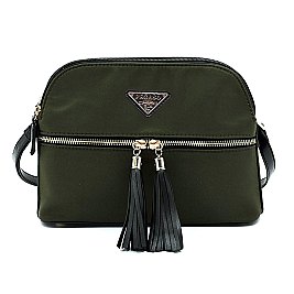 PEGASO Logo Nylon Multi Compartment Crossbody Bag