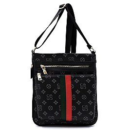 MONOGRAM CANVAS STRIPE CROSSBODY