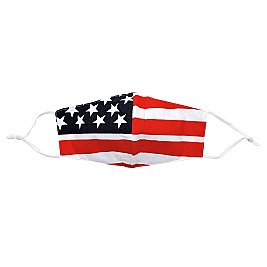 Pack of 10 Fashion Cotton US FLAG Mask with PM2.5 Filter