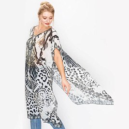 Animal Print Fashion Kimono