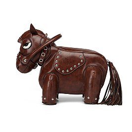Horse Shaped Crossbody Shoulder Bag Handbag 