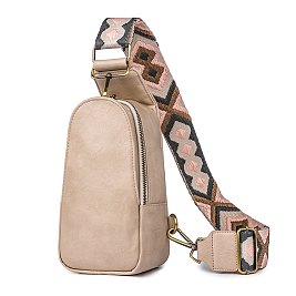 khaki Wholesale Aztec Pattern Guitar Strap Sling handbag
