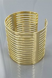 PACK OF 12 STYLISH METALLIC CUFF BANGLE