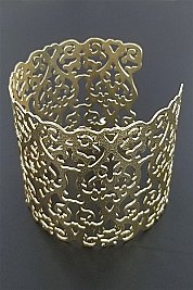 PACK OF 12 CHARMING METALLIC CUFF BANGLE