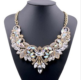 Stunning Chunky Rhinestone Necklace