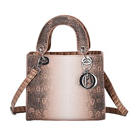 Tie-Dyed Croc Charmed Satchel - Crossbody Bag