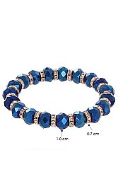 PACK OF 12 FASHIONABLE MULTI BEAD BRACELET