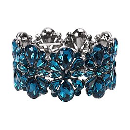 TRENDY  FLORAL STONE STRETCH BRACELET SLBY8994