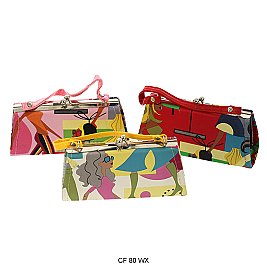 Pack of 12 Large Coin Purses in Art Printed Design