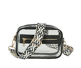See Thru Boxy Crossbody Bag Guitar Strap