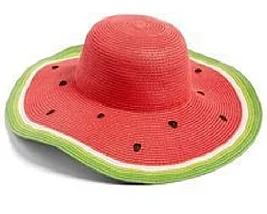 Watermelon Beach Straw Floppy Sun Hat
