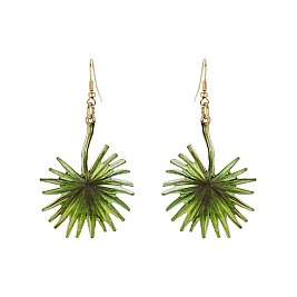 Fashionable Palm Tree Leaf Print Earrings SLE1091
