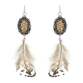 Fashionable Feather Earrings SLE1333
