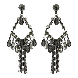 Trendy Fashion Earring W/ Chain Tassels SLE1869
