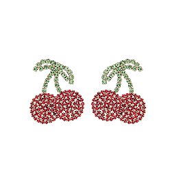CHERRY RHINESTONE EARRING
