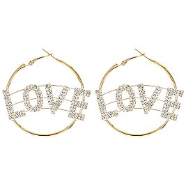 FASHIONABLE LOVE W/ 4.5MM HOOP EARRINGS