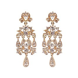 Victorian Stone Dangly Chandelier Earrings SLEQ186
