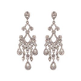 Victorian Stone Dangly  Chandelier Earrings SLEQ187
