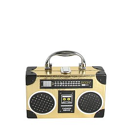 Vintage Radio Recorder Crossbody Bag