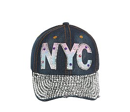 NYC Denim Bling Cap